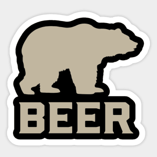 BEER Bear Sticker